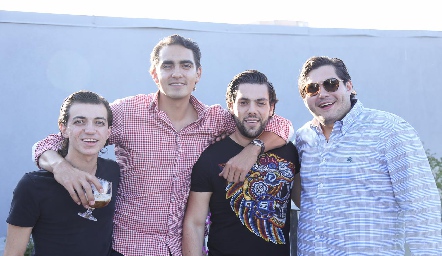  Santiago Guzmán, Mauricio Sánchez, José Lorca y Jorge Stahl.