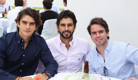 Juan Pablo Leiva, José Luis Leiva y Eduardo Álvarez.