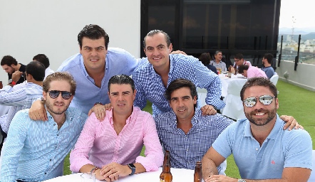 Pablo Torres, Mauricio y Santiago Labastida, Christian Almazán, Manuel Labastida y Francisco Torres.