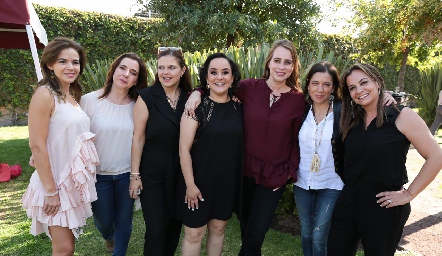  Sigrid Werge, Cristina Peña, Cecilia Ponce, Mónica Sandoval, Meritchell Galarza, Daniela Calderón y Déborah Montemayor.