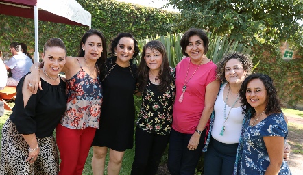  Mariana Barbosa, Laura Moncada, Mónica Sandoval, Araceli Rodríguez, Montse Mejía, Martha Elena Mancilla y Margarita Manrique.