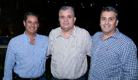  Manuel González, Poncho Téllez y Samuel Tacea.