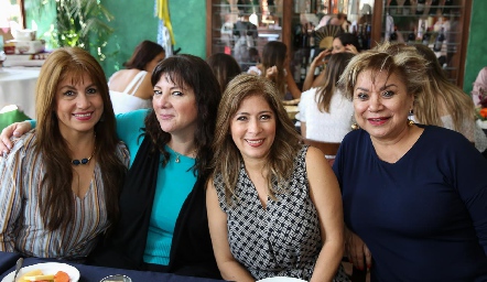  Irene Corona, Rosana Barriga, Aida Siller y Ana María Guari.