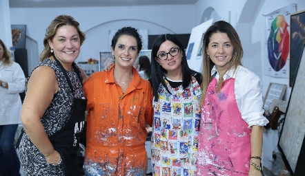 Ángeles Barba, Maricel Gutiérrez, Nayeli Rodríguez y Pili Orta.