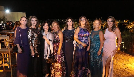 Sofía Martín Alba, Leticia Hernández, Betancourt, María Gracia Macín, Martha Zwiegger, DulceMaría Herrera, Mónica y Bertha Barragán.