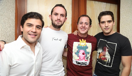  Emilio González, Lalo Zepeda, Santiago Aguillón y Alejandro Hinojosa.