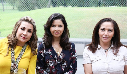  Claudia García de Rossel, Martha Carrillo de Rocha y Olga Lorena Castro de Aguilar.