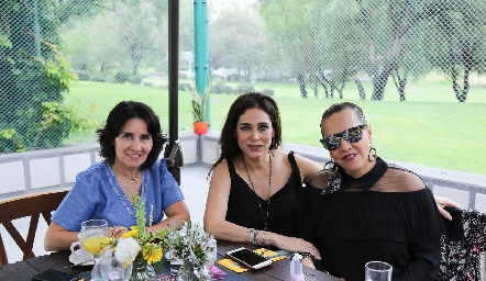  Lula López, Maribel Lozano y Mimí Hinojosa.