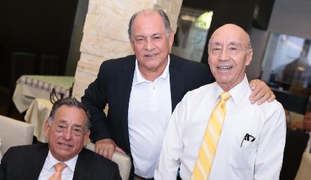  Jaime Morales, Juan Ramiro Robledo y Alfonso Chávez.