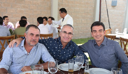  Javier Alcalde, Ricardo Balbontín y Óscar Silos.
