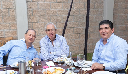 Héctor Valle, Rolando Domínguez  y Antonio Morales.