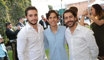  Ramón Pedroza, Santiago Benítez y Carlos Salinas.