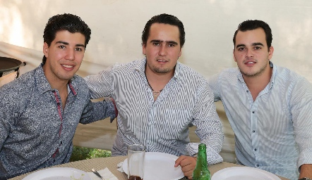  Daniel De Luna, Ricardo Raymond y Eduardo Gómez.