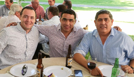  Jorge Ledezma, Javier Hernández y Sergio Ambriz.