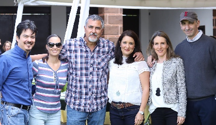  Carlos Heredia, Rocío Páramo, Picho Páramo, Mariana Millán, Estela Páramo y José Ramón Prieto.