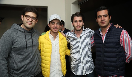  Lalo, Santiago Guzmán, Felipe Palau y Rodolfo Ortega.