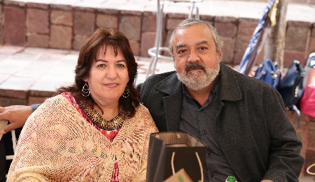Carmen González y Fernando Alonso.