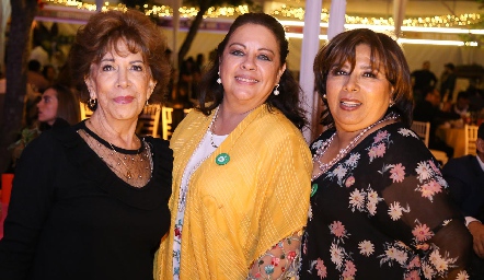  Luz Rosillo, Silvia Esparza y Carmelita Vázquez.