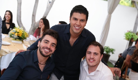  Alejandro Pérez, Juan Manuel Piñero y Andrés de los Santos.