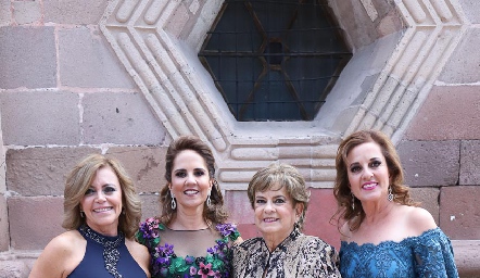  Guadalupe Santos, Gabriela Payán, Yolanda Espinosa y Yolanda Payán.