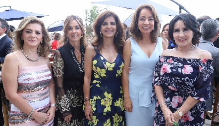  Adriana Carrera, Mónica Gaviño, Patricia Silos, Ana Luisa Acosta de Torres y Lourdes López.