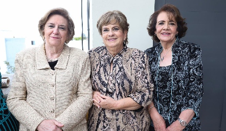  Marta de Payán, Yolanda de Payán y Juana María Atisha.
