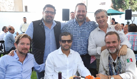  Santiago Garfias, Daniel Carreras, Jorge Gómez, Chema Rosillo, Carlos de los Santos y Gunnar Mebius.