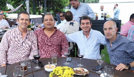  Eduardo Espinosa, Chino González, Óscar Silos y Juan Carlos Nieto.
