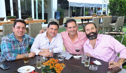 Daniel Hernández, Javier Ramírez, Carlos Rangel y Ricardo Trujillo.