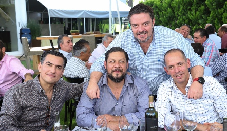  Jansen Herrera, Toño Montelongo, Héctor Morales y Miguel Apezteguía.