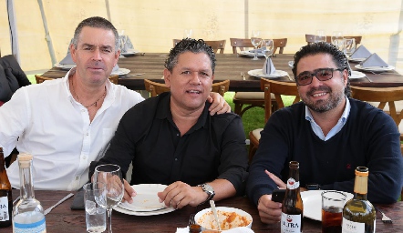  Jorge Mendizábal, Pepe Guevara y Santiago Garfias.