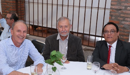  José Ramón Garza, Jesús Motilla y Antonio Arriaga.