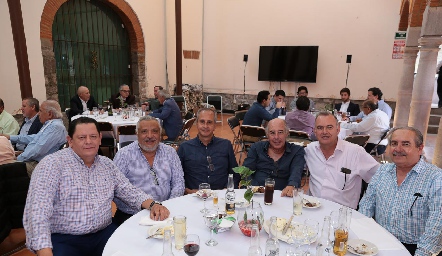 Jesús García, Antonio Curiel, Alejandro Alfaro, Francisco Alonso, Gerardo Zermeño y J. Guadalupe Ocejo.
