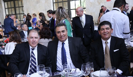 Ramón Suárez, Ricardo Espinosa y Antonio Morales.