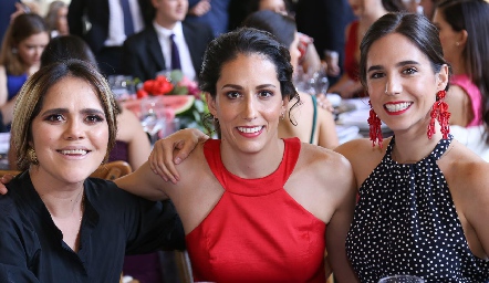  Lucia Padrón, Lucía Madrid y Alexa Quintana.
