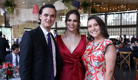 Emilio González, Cuque Valle y Ana Gómez.