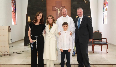  Gaby Hernández, Vero Subirana, el Padre, José Manuel y Juan Hernández.