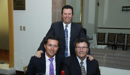  Ernesto Esquivel, Roberto Meade Vertiz y Roberto Meade.