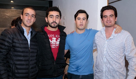  Alejandro Villalobos, Alfonso Jerez, David Estrada y Julio Galindo.