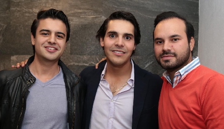  Gerardo Valle, Mauricio Tobías y Rodrigo Alcalde.