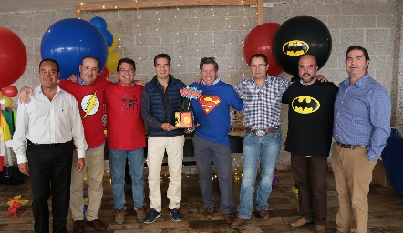  Alejandro Aguillón, Manolo Martins, Toño Gutiérrez, César Ramos, Óscar Mendizábal, Javier Córdova, José Manuel Carrillo y Mauricio Balbontín.