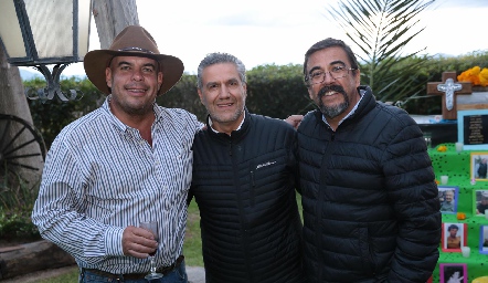 Jaime Ascanio, Juan Manuel Piñero y Gerardo Galván.