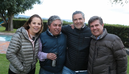  Paty Fernández, Gerardo Córdova, Juan Manuel Piñero y Galo Galván.