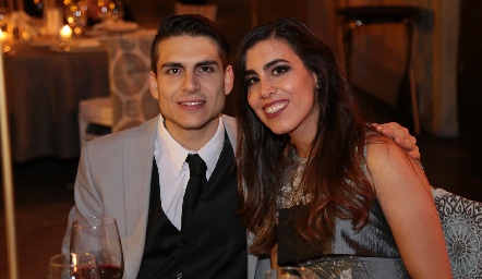 En la boda de Mario Orgaz y Andrea Schekaibán.