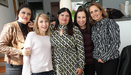  Ana Ávila, Celina Conde, Conchita Garza, Vero Pérez y Mireya Payán.