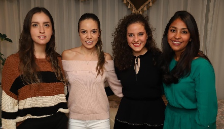  Daniela Castro, Berenice Linares, Andrea Schekaibán y Paola Vázquez.