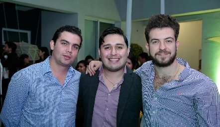  Carlos Fonseca, Ramón Martell y Gonzalo Eggleton.