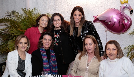  Isabel Montero, Marcela Zapata, Melissa Ruiz, Ivonne Cazarín, Lourdes Díaz Infante, Marcela Suárez y Polla Jiménez.