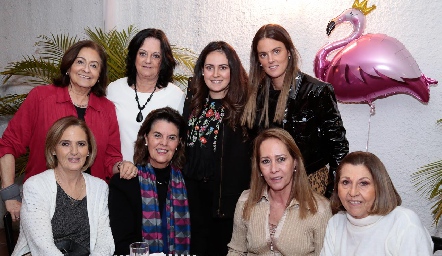 Isabel Montero, Melissa Gómez, Marcela Zapata, Melissa Ruiz, Ivonne Cazarín, Lourdes Díaz Infante, Marcela Suárez y Polla Jiménez.