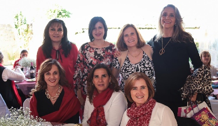Alejandra Arce, Tere Ivón, María Elena Scanlan, Diana Barba, Yolanda Payán, Graciela Torres y Lety Vázquez.